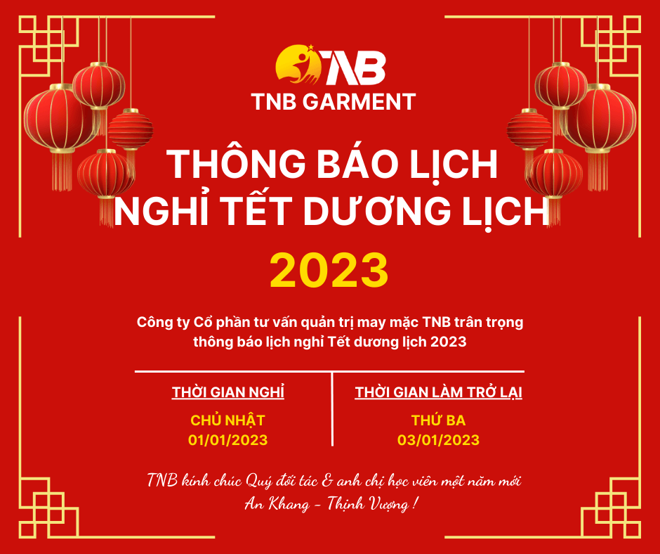 Thông báo lịch nghỉ Tết Dương lịch 2023